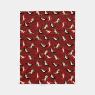 Moderne Stilett-Heels-Fleece-Decke Fleecedecke