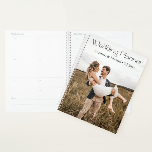 Moderne Stilschrift minimale Foto Hochzeit Planer (Anzeige)