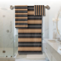 Moderne, stilvoll getoastete braune Streifen mit T