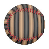 Moderne, stilvoll getoastete braune Streifen mit T Baseball (Vorderseite Links)