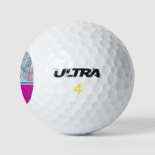 Moderne stilvolle Anfangsmonogramm Golfball (Logo)
