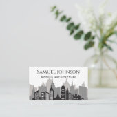 Moderne stilvolle Architektur Visitenkarte (Stehend Vorderseite)