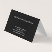 Moderne stilvolle benutzerdefinierte Text-QR-Code- Visitenkarten (Rückseite)