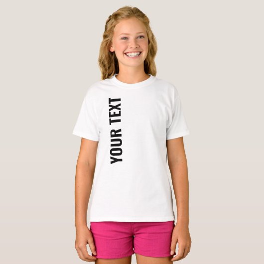 Moderne, stilvolle Big Groß Schriftart White Kids T-Shirt (Vorne ganz)