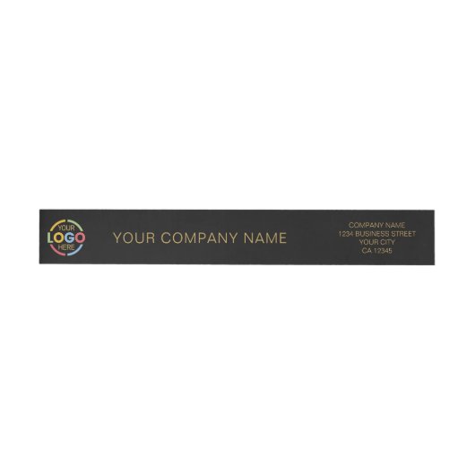 Moderne, stilvolle Black Gold-Business-Logos (Person)