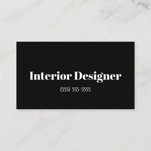 Moderne, stilvolle Black & Taupe dicke Streifen Visitenkarte (Rückseite)