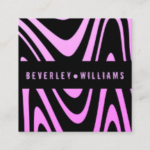 Moderne, stilvolle Black Violet Business Card