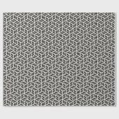 Moderne stilvolle Blattmuster Geschenkpapier (Flach)