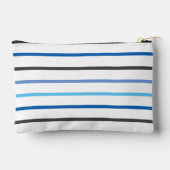 Moderne, stilvolle blaue Streifen bilden die Tasch Zubehörtasche (Rückseite)