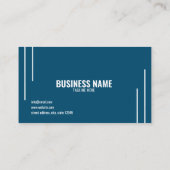 Moderne, stilvolle Blue Mobile Car Wash and Detect Visitenkarte (Rückseite)