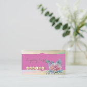 Moderne, stilvolle Blume Loyalty Card Treuekarte (Stehend Vorderseite)