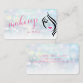 Moderne, stilvolle Bokeh-Silhouette Visitenkarte (Vorne/Hinten)