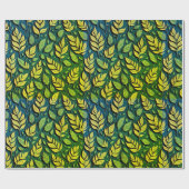 Moderne stilvolle braune Herbstleaves Geschenkpapier (Flach)