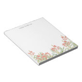 Moderne stilvolle bunte Wasserfarbe-Blumen  Notizblock (angewinkelt)
