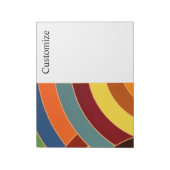 Moderne, stilvolle Chevrons Notizblock (Rotiert)