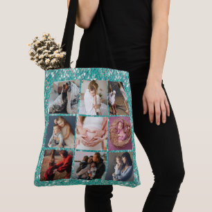 Moderne stilvolle Chic hinzufügen Foto Collage Per Tasche
