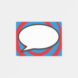 Moderne stilvolle Comic Book Speech Bubble Post-it Klebezettel