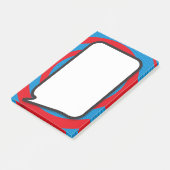 Moderne stilvolle Comic Book Speech Bubble Post-it Klebezettel (angewinkelt)