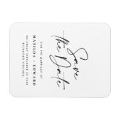 Moderne stilvolle Drehbuch elegante Typografie Hoc Magnet (Horizontal)