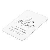 Moderne stilvolle Drehbuch elegante Typografie Hoc Magnet (Linke Seite)