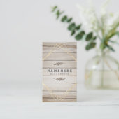 Moderne, stilvolle Dunkle Holz-Vertikale Visitenka Visitenkarte (Stehend Vorderseite)