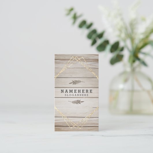 Moderne, stilvolle Dunkle Holz-Vertikale Visitenka Visitenkarte (Stehend Vorderseite)