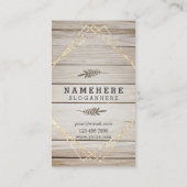 Moderne, stilvolle Dunkle Holz-Vertikale Visitenka Visitenkarte (Rückseite)