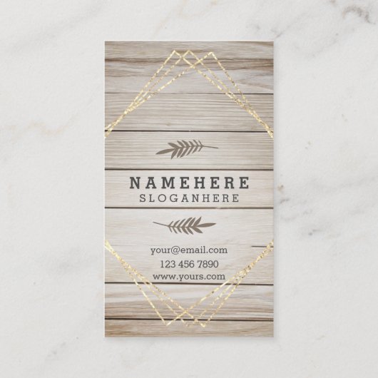 Moderne, stilvolle Dunkle Holz-Vertikale Visitenka Visitenkarte (Rückseite)