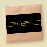 Moderne, stilvolle Editable Gold Text & Line Strei