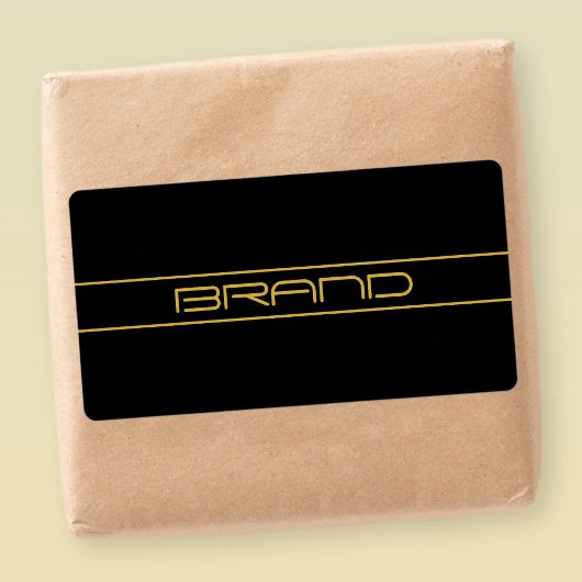 Moderne, stilvolle Editable Gold Text & Line Strei