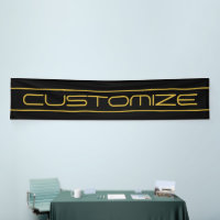 Moderne, stilvolle Editable Gold Text & Line Strei