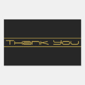 Moderne, stilvolle Editable Gold Text & Line Strei Rechteckiger Aufkleber (Vorderseite)