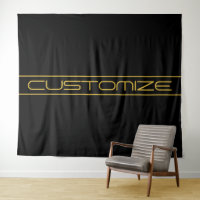 Moderne, stilvolle Editable Gold Text & Line Strei