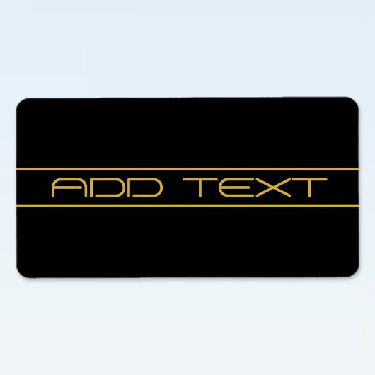 Moderne, stilvolle Editable Gold Text & Stripes Adressaufkleber