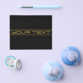 Moderne, stilvolle Editable Gold Text & Stripes Flyer (Einzeln)