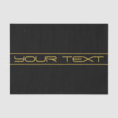 Moderne, stilvolle Editable Gold Text & Stripes Seidenpapier (Vorderseite)