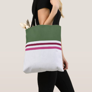 Moderne stilvolle einfache Streifen gestreift Tasche