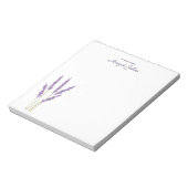 Moderne, stilvolle, einfache Wasserfarbenflora Notizblock (Rotiert)