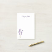 Moderne, stilvolle, einfache Wasserfarbenflora Post-it Klebezettel (Auf Schreibtisch)