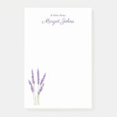 Moderne, stilvolle, einfache Wasserfarbenflora Post-it Klebezettel (Vorderseite)