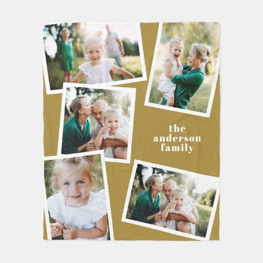 Moderne, stilvolle Einrichtung mit mehreren Fotos, Fleecedecke (Vorderseite)