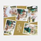 Moderne, stilvolle Einrichtung mit mehreren Fotos, Fleecedecke (Vorderseite (Horizontal))