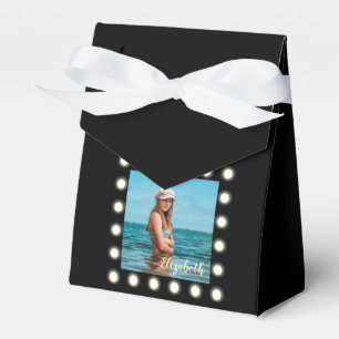 Moderne, stilvolle, einzigartige Schwarz-Quadrat-F Geschenkschachtel