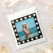 Moderne, stilvolle, einzigartige Schwarz-Quadrat-F Geschenktütchen (Ausgeschnitten)