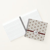 Moderne, stilvolle Elegant Monogram Custom Notizblock (Innenseite)