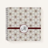 Moderne, stilvolle Elegant Monogram Custom Notizblock (Vorderseite)
