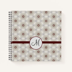 Moderne, stilvolle Elegant Monogram Custom Notizblock
