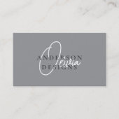 Moderne stilvolle Elegant Script QR Code Social Me Visitenkarte (Vorderseite)
