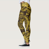 Moderne stilvolle Elegante Gold Barock Leggings (Links)