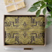 Moderne stilvolle Elegante Gold Barock Seidenpapier (Geschenk)